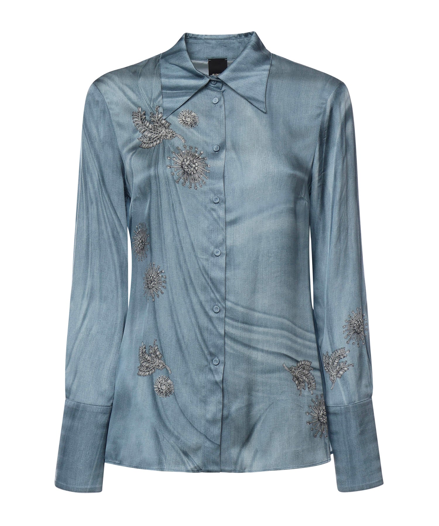 Camicia fluida con stampa gioiello 106211 A37NF15 PINKO 
