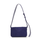 Borsa a spalla Mini Love Bag One Slouchy in suede con intarsi 106244 A0F6J05O PINKO 