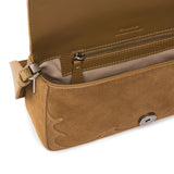 Borsa a spalla Mini Love Bag One Slouchy in suede con intarsi 106244 A0F6L22O PINKO 