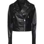 Giacca chiodo stile biker in nappa 106247 A32IZ99 PINKO 