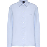 Camicia boxy in popeline 106248 A32LG50 PINKO 
