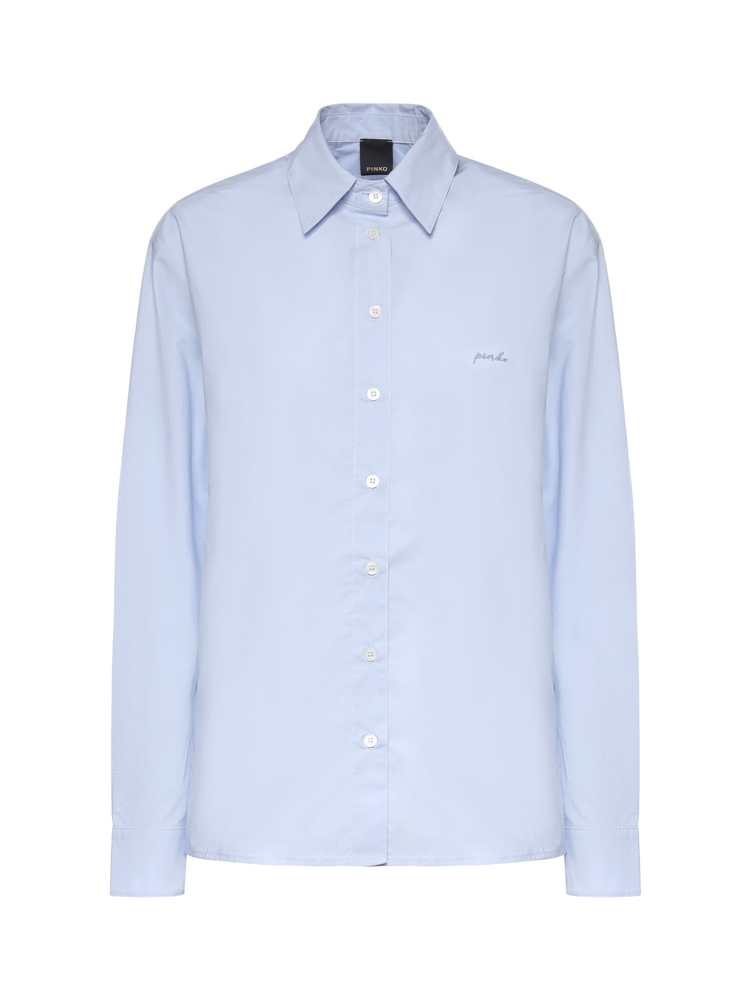 Camicia boxy in popeline 106248 A32LG50 PINKO 