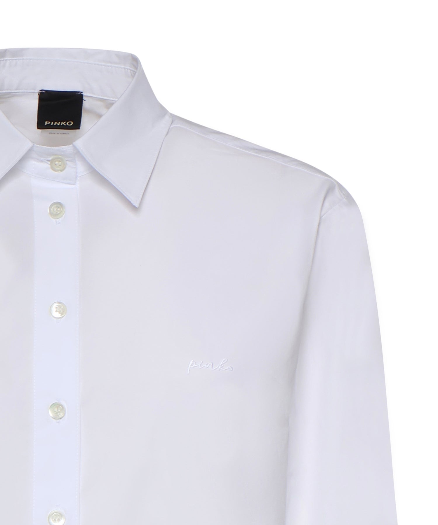 Camicia boxy in popeline 106248 A32LZ04 PINKO 