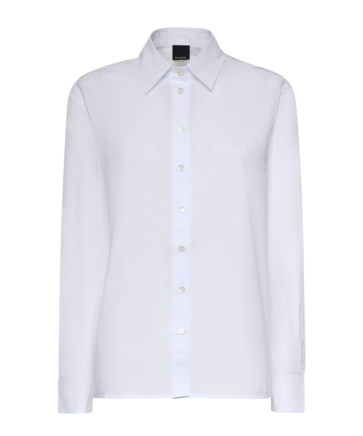 Camicia boxy in popeline 106248 A32LZ04 PINKO 