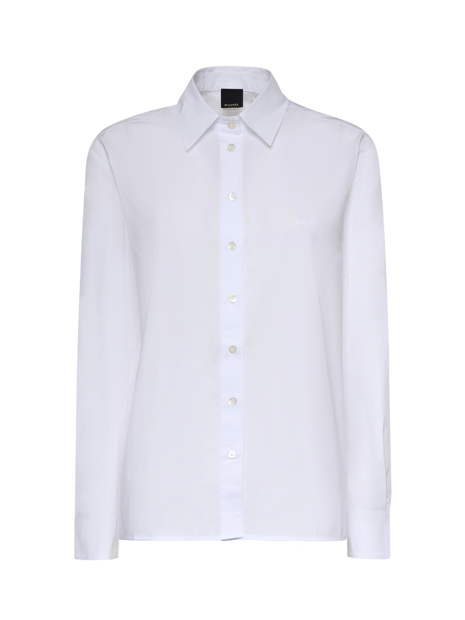 Camicia boxy in popeline 106248 A32LZ04 PINKO 