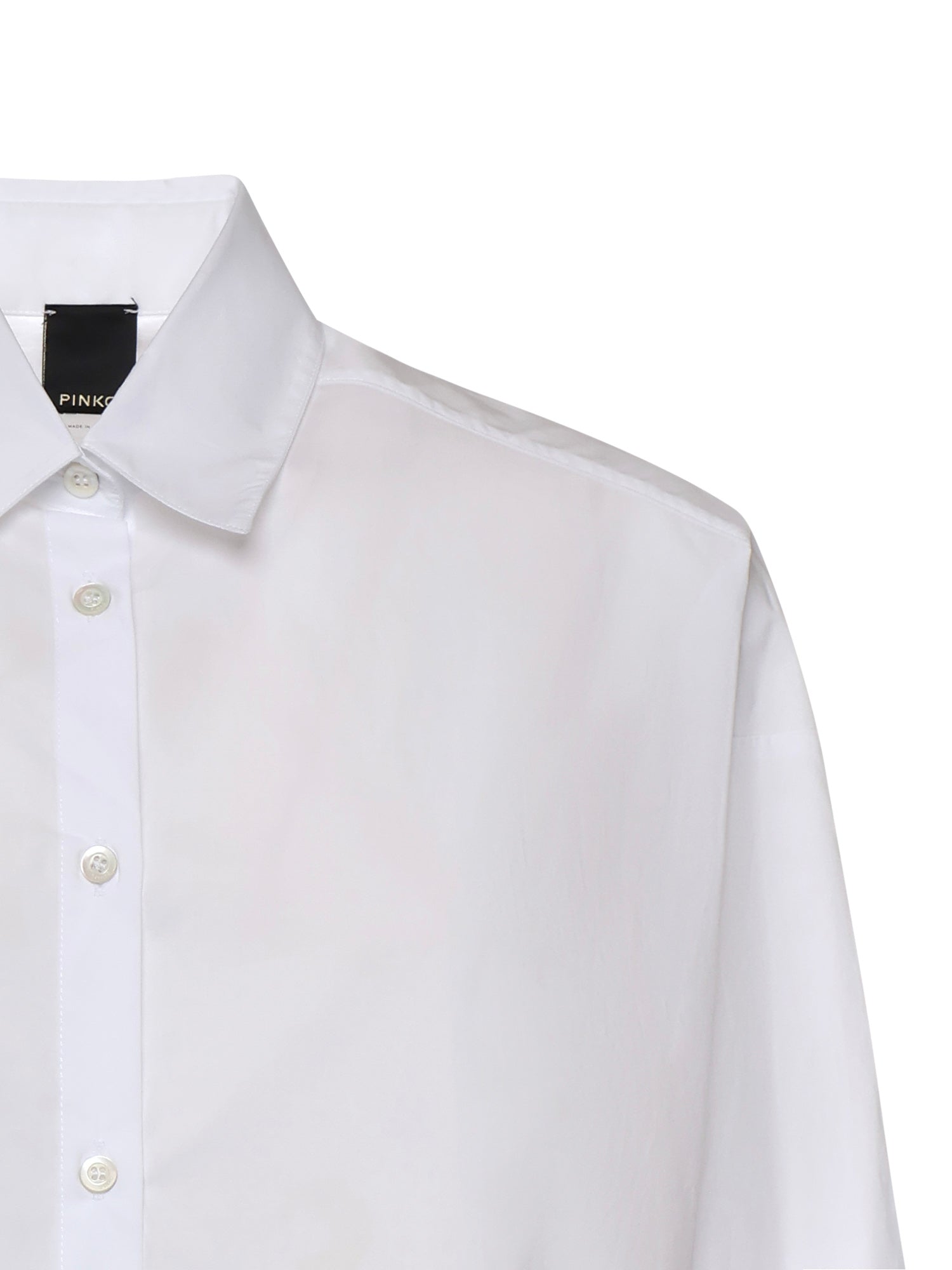 Camicia cropped in cotone 106249 A32LZ04 PINKO 