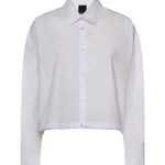 Camicia cropped in cotone 106249 A32LZ04 PINKO 
