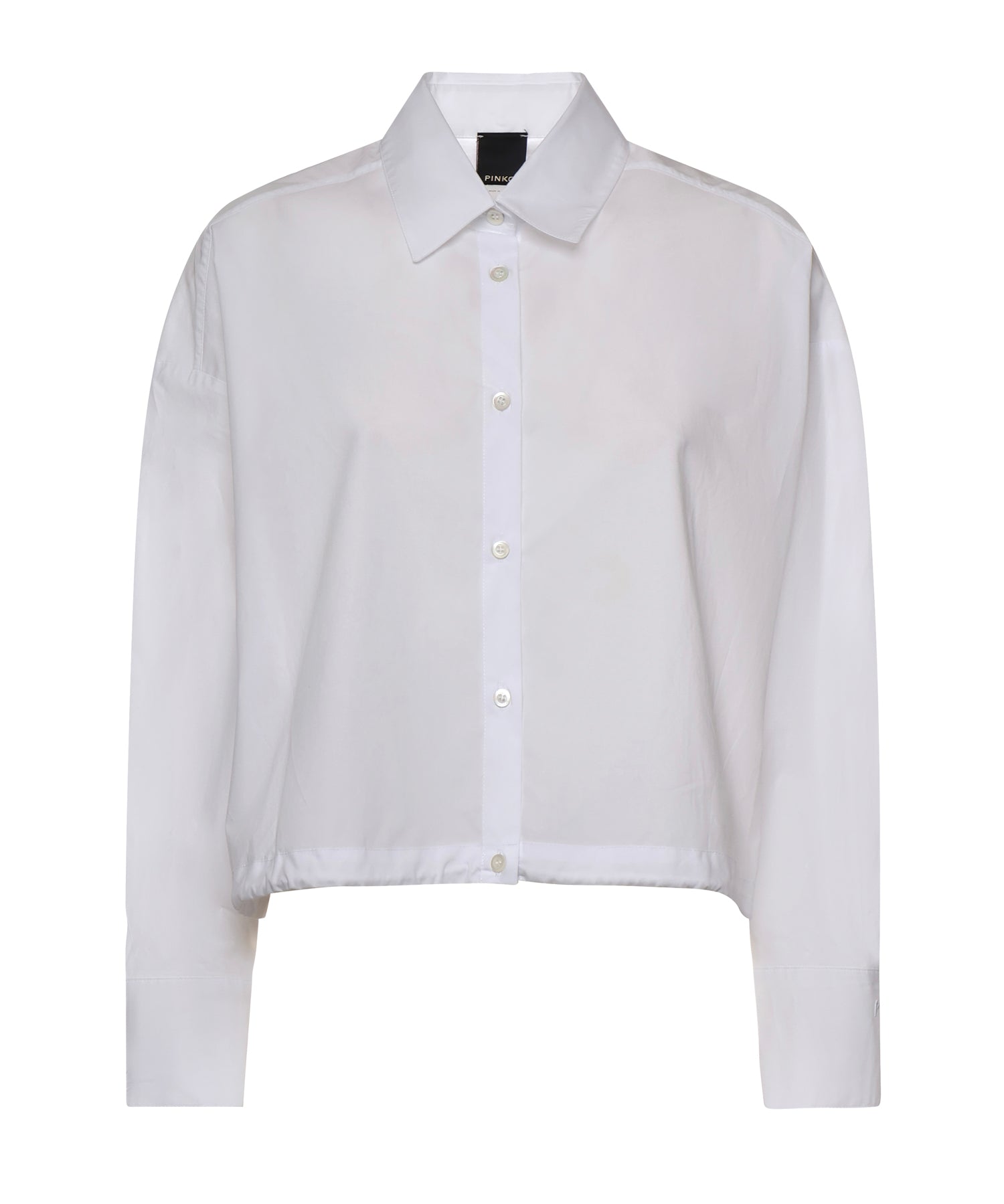 Camicia cropped in cotone 106249 A32LZ04 PINKO 