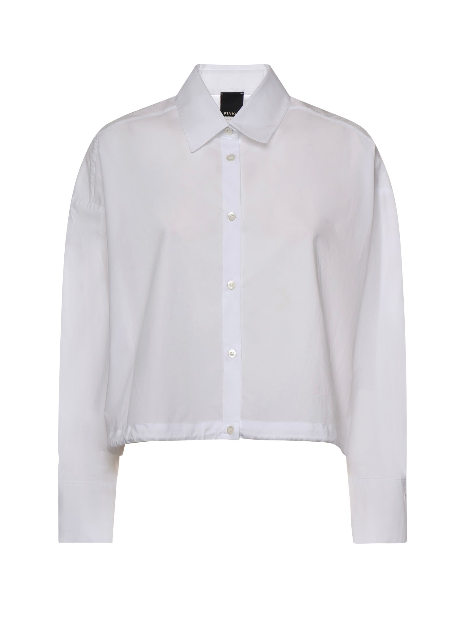 Camicia cropped in cotone 106249 A32LZ04 PINKO 