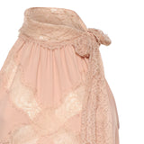 Top con scollo all'americana e pizzo 106263 A32YQ35 PINKO 