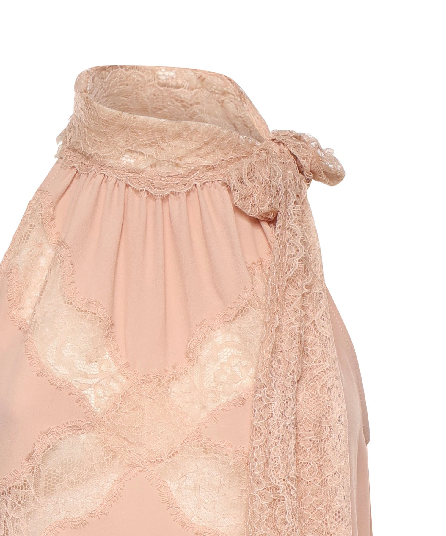 Top con scollo all'americana e pizzo 106263 A32YQ35 PINKO 