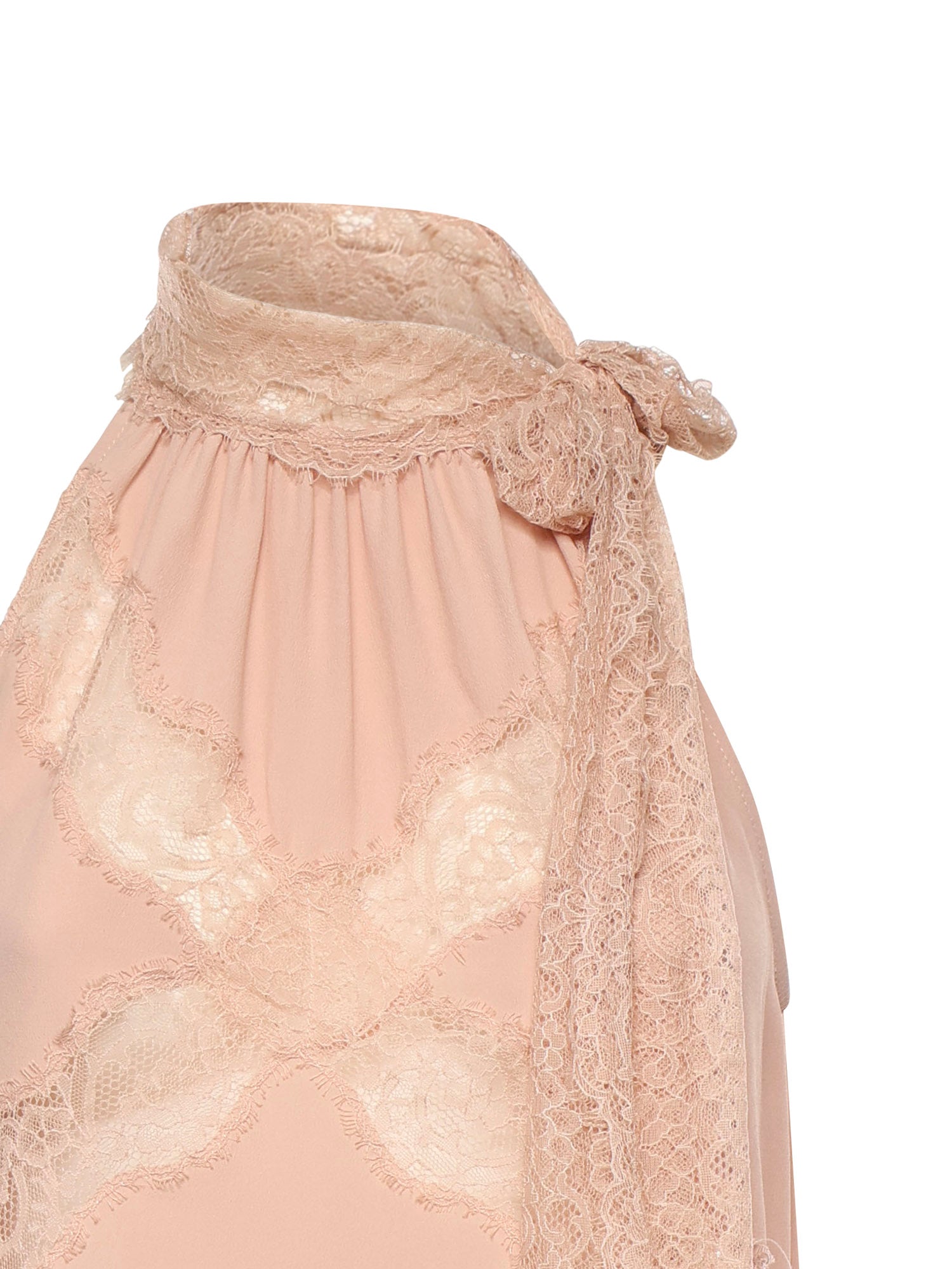 Top con scollo all'americana e pizzo 106263 A32YQ35 PINKO 