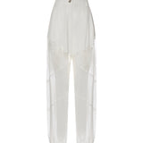 Pantalone Nacy con inserti in pizzo 106275 A336Z05 PINKO 