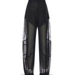 Pantalone Nacy con inserti in pizzo 106275 A336Z99 PINKO 