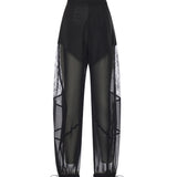 Pantalone Nacy con inserti in pizzo 106275 A336Z99 PINKO 