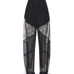 Pantalone Nacy con inserti in pizzo 106275 A336Z99 PINKO 