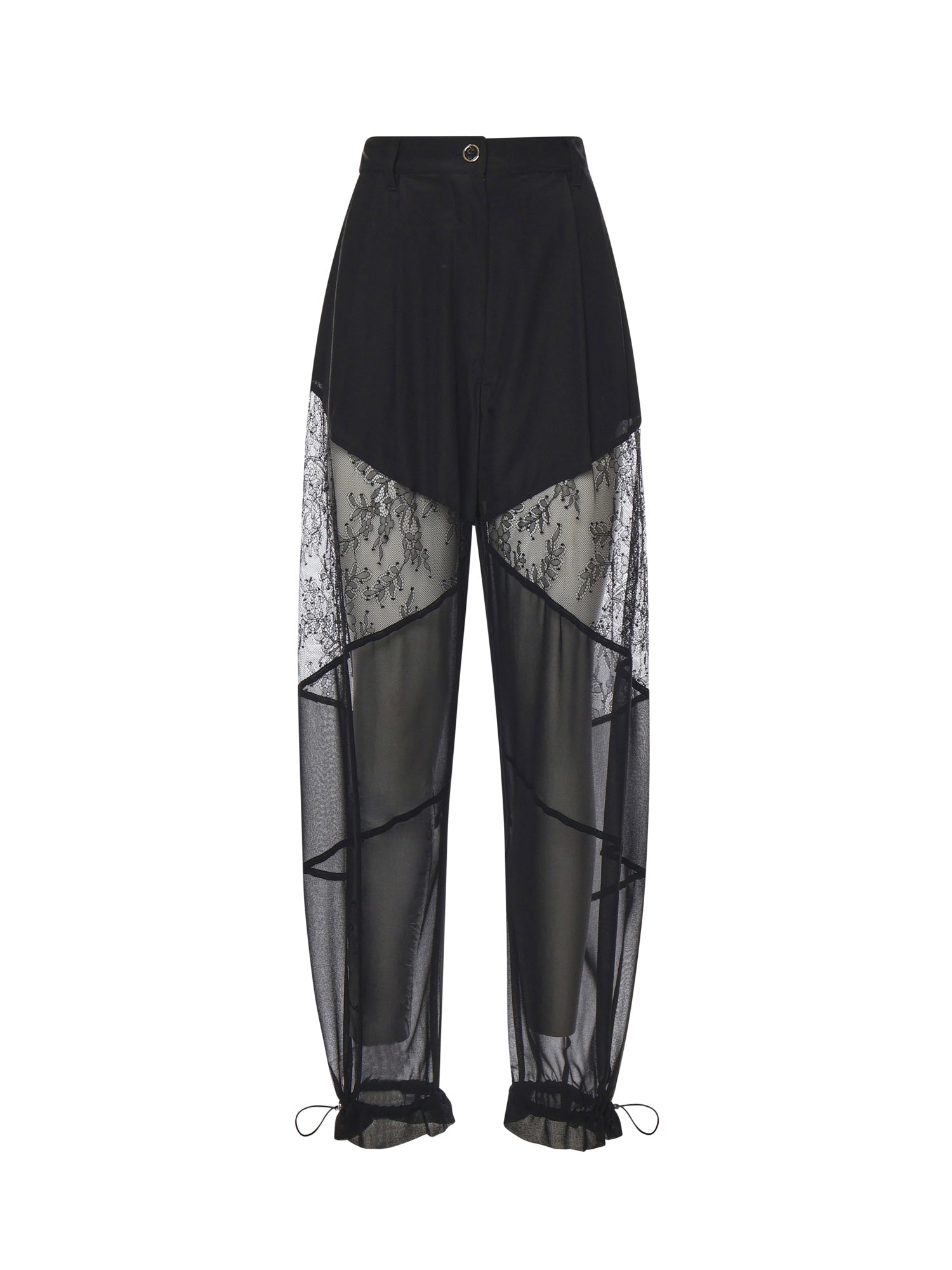 Pantalone Nacy con inserti in pizzo 106275 A336Z99 PINKO 