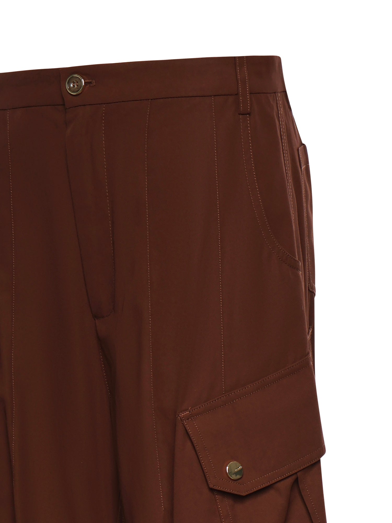 Pantaloni fluidi in cotone 106278 A2ERL78 PINKO 