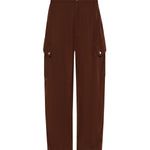 Pantaloni fluidi in cotone 106278 A2ERL78 PINKO 