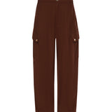 Pantaloni fluidi in cotone 106278 A2ERL78 PINKO 
