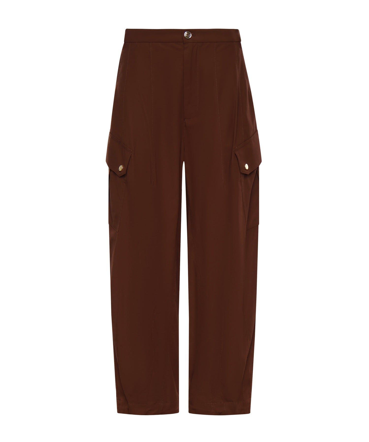 Pantaloni fluidi in cotone 106278 A2ERL78 PINKO 