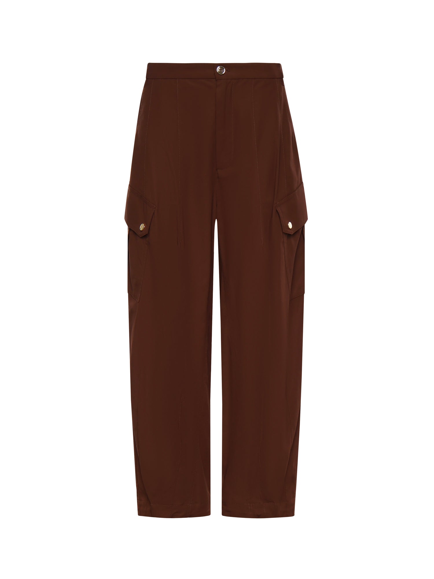 Pantaloni fluidi in cotone 106278 A2ERL78 PINKO 
