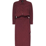 Abito midi in viscosa 106281 A33HRR7 PINKO 