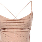 Abito slipdress lungo con strass 106299 A32XQ24 PINKO 