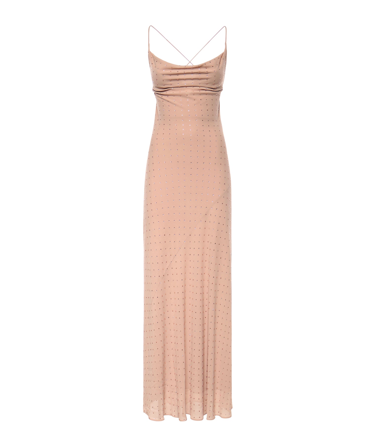 Abito slipdress lungo con strass 106299 A32XQ24 PINKO 