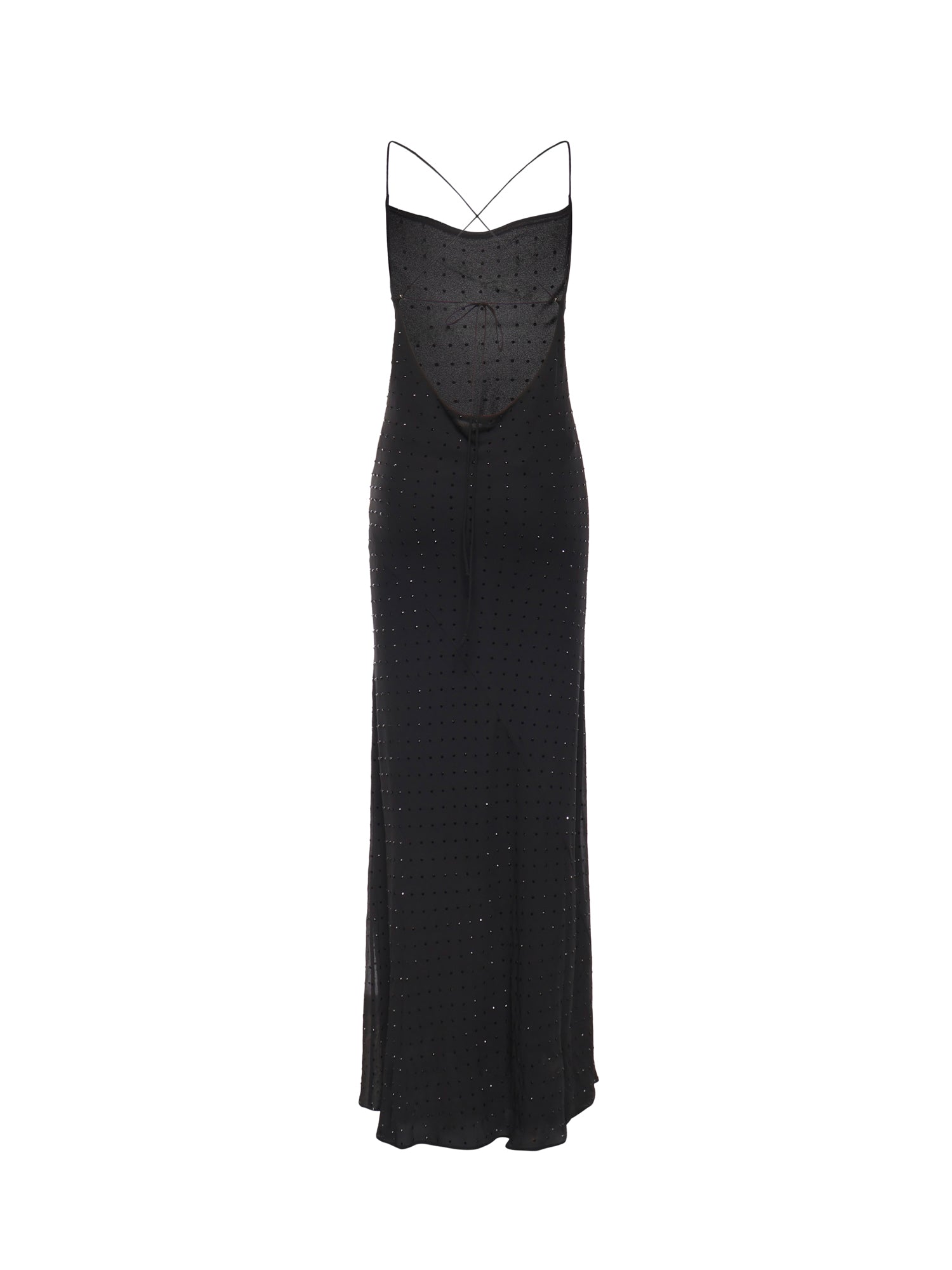 Abito slipdress lungo con strass 106299 A32XZ99 PINKO 