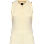 Top con nodo a bandana e bottoni 106315 A347C04 PINKO 