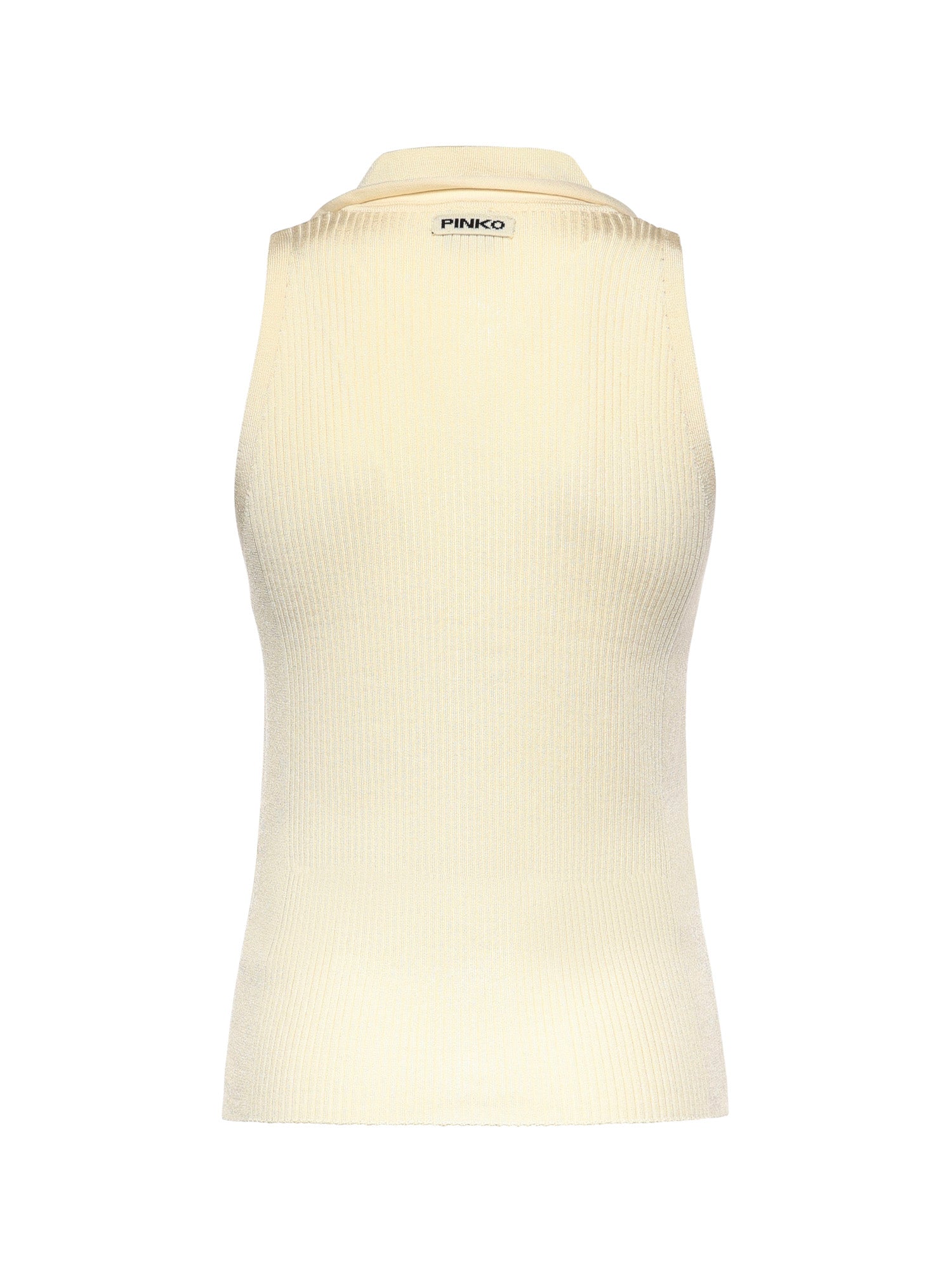 Top con nodo a bandana e bottoni 106315 A347C04 PINKO 