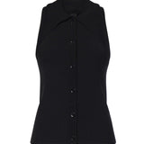 Top con nodo a bandana e bottoni 106315 A347Z99 PINKO 