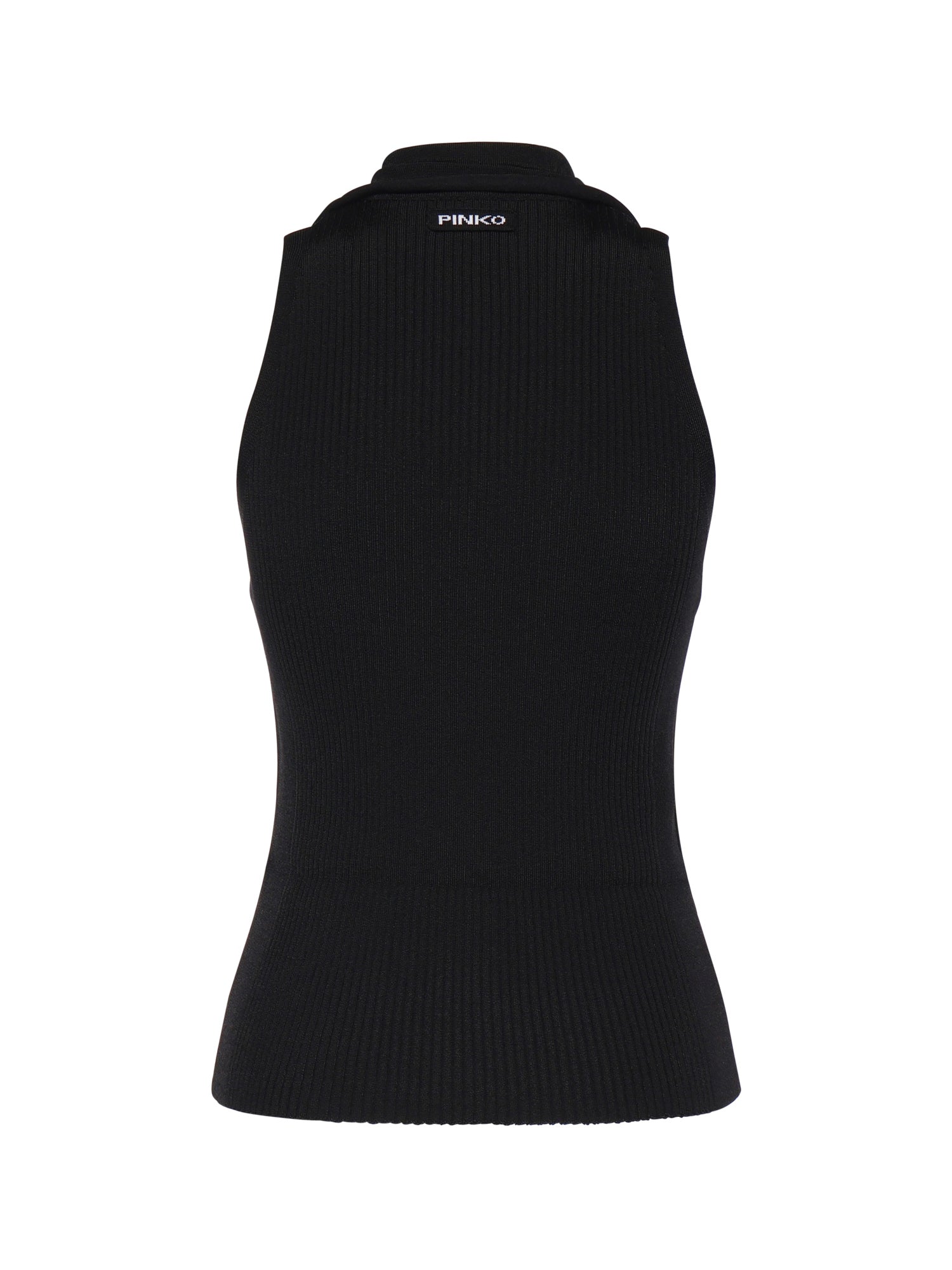 Top con nodo a bandana e bottoni 106315 A347Z99 PINKO 