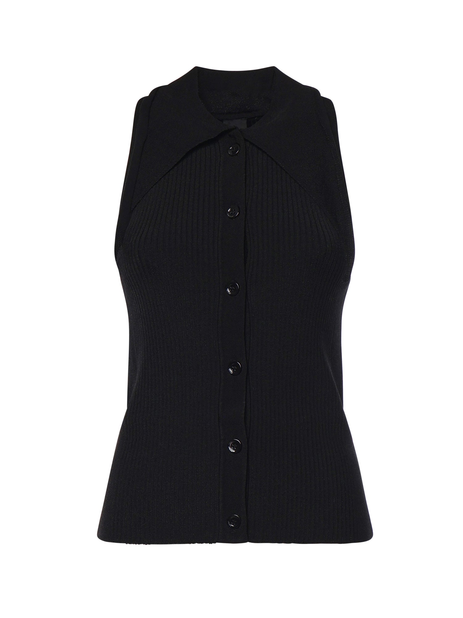 Top con nodo a bandana e bottoni 106315 A347Z99 PINKO 