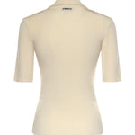 Polo in misto viscosa a coste 106316 A347C04 PINKO 