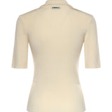 Polo in misto viscosa a coste 106316 A347C04 PINKO 
