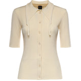 Polo in misto viscosa a coste 106316 A347C04 PINKO 