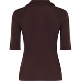 Polo in misto viscosa a coste 106316 A347L78 PINKO 