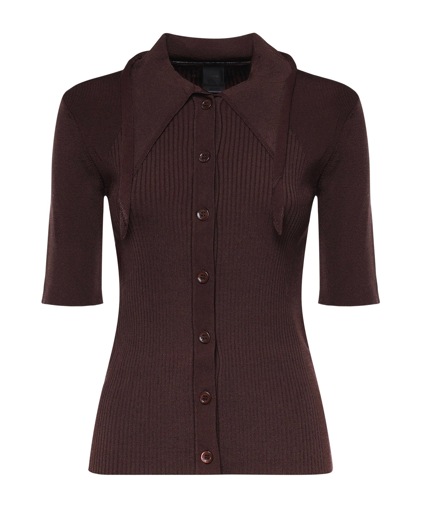 Polo in misto viscosa a coste 106316 A347L78 PINKO 