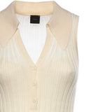Canotta a polo in maglia a coste 106318 A34BC14 PINKO 