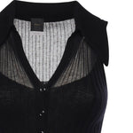Canotta a polo in maglia a coste 106318 A34BZ99 PINKO 