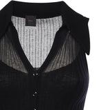 Canotta a polo in maglia a coste 106318 A34BZ99 PINKO 