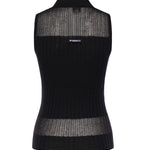 Canotta a polo in maglia a coste 106318 A34BZ99 PINKO 