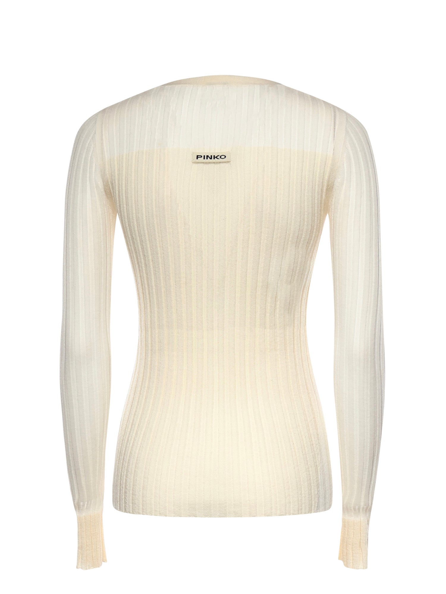 Cardigan in maglia leggera a coste 106321 A34BC14 PINKO 