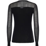 Cardigan in maglia leggera a coste 106321 A34BZ99 PINKO 