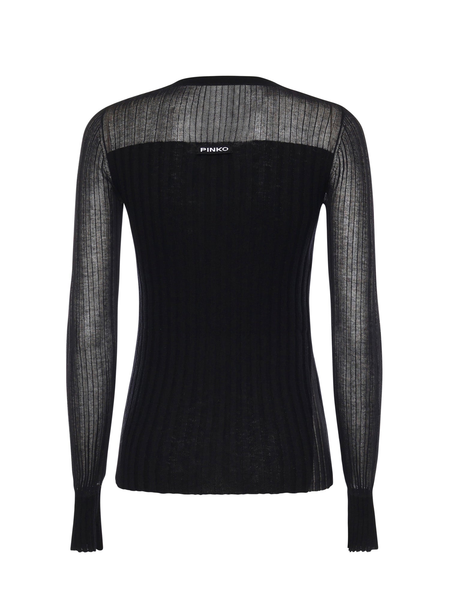 Cardigan in maglia leggera a coste 106321 A34BZ99 PINKO 