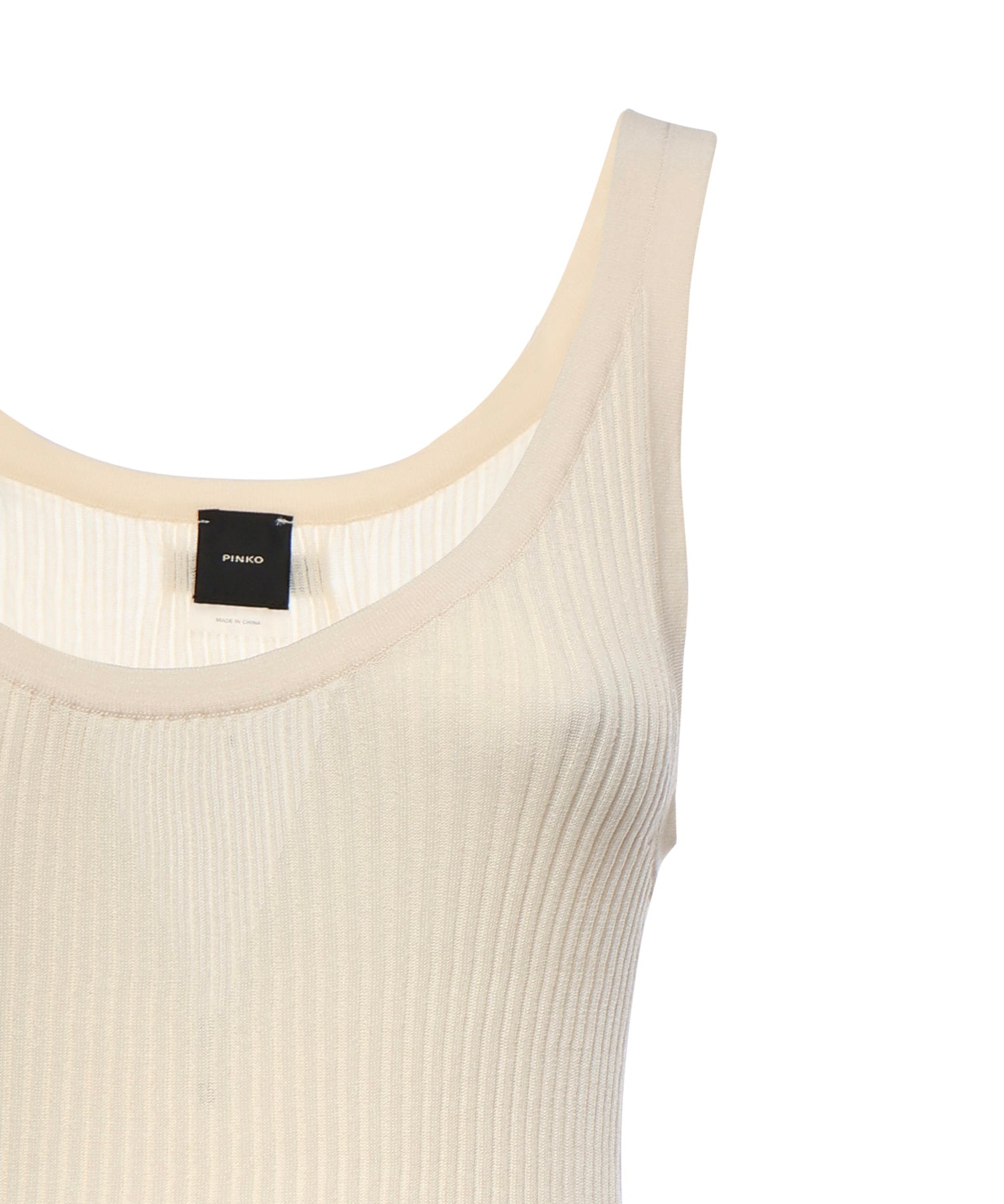 Top a costine con logo 106323 A343C14 PINKO 