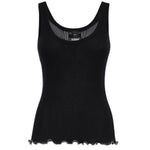 Top a costine con logo 106323 A343Z99 PINKO 