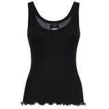 Top a costine con logo 106323 A343Z99 PINKO 